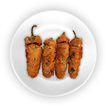 6 Jalapeno Cheese Poppers 