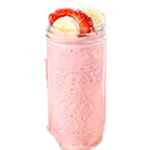 Banana & Strawberry Milkshake 