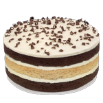 4 Layer Milk Chocolate & White Chocolate Fudge Cake 